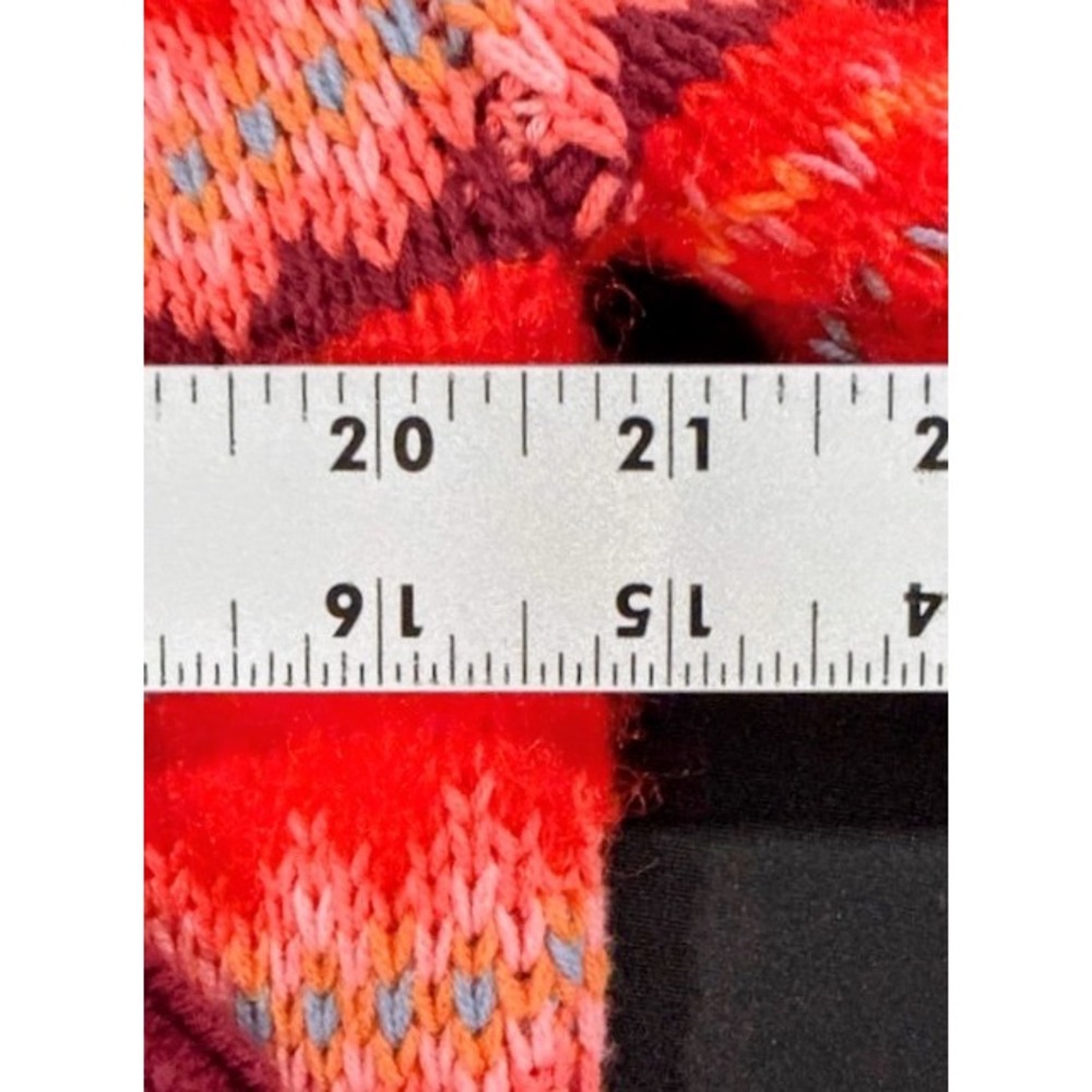 American Eagle Fair Isle Sweater Women Large Red Nordic Après Ski Heritage Knit - Picture 11 of 13